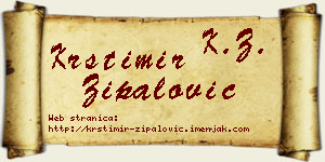 Krstimir Zipalović vizit kartica